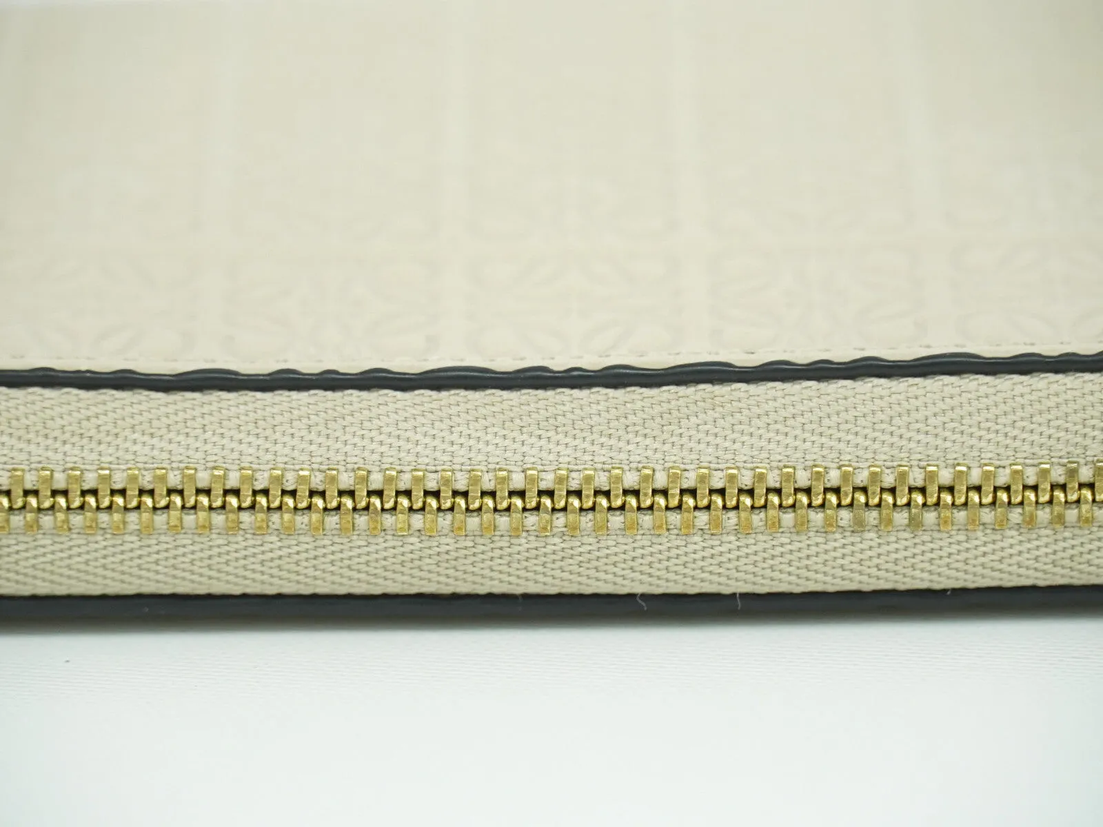 Loewe Repeat Zip Around Wallet Leather Wallet (Pre-Owned)