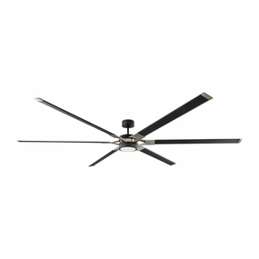 Loft 96"Ceiling Fan Midnight Black Large Fans FANS best price