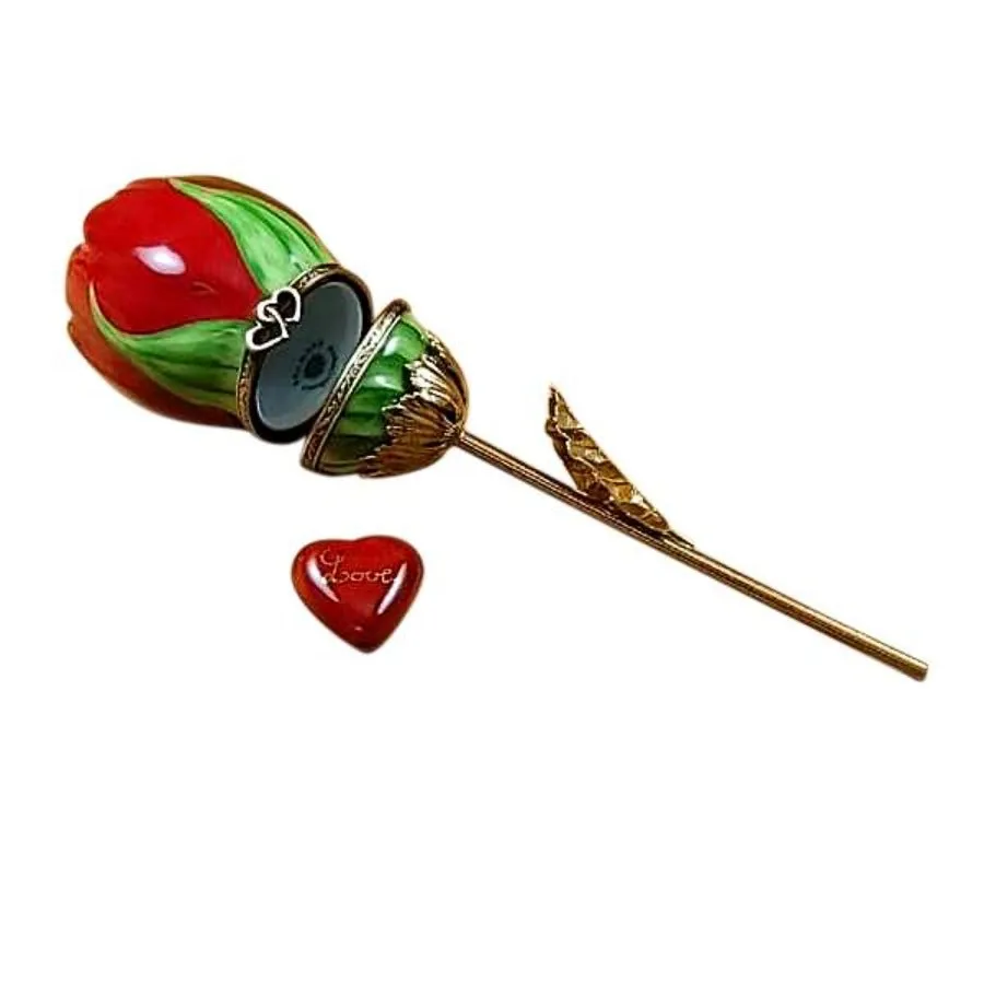 Long-Stemmed Red Rose Limoges Limoges Boxes collectors shop