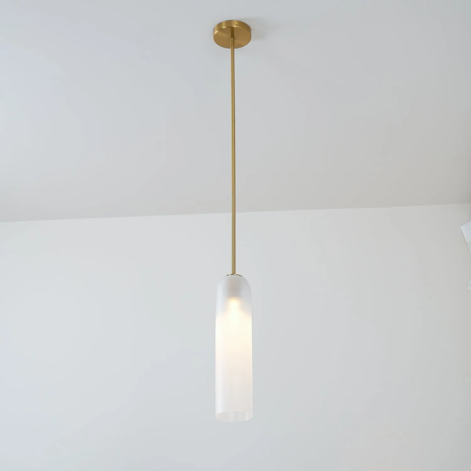 Long Tube Glass Pendant Light