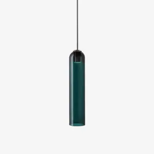 Long Tube Glass Pendant Light Budget Bedroom Lighting store