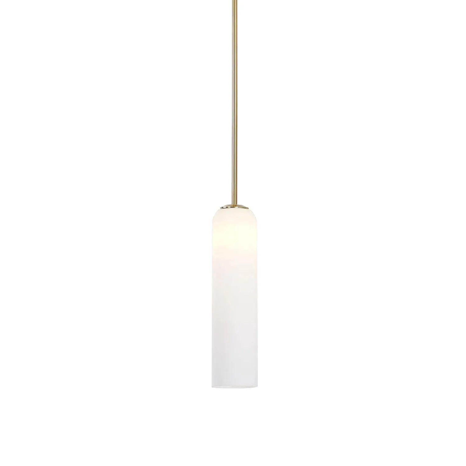Long Tube Glass Pendant Light