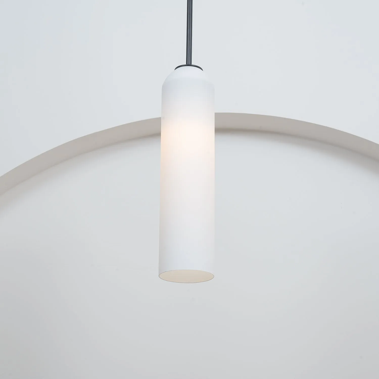 Long Tube Glass Pendant Light