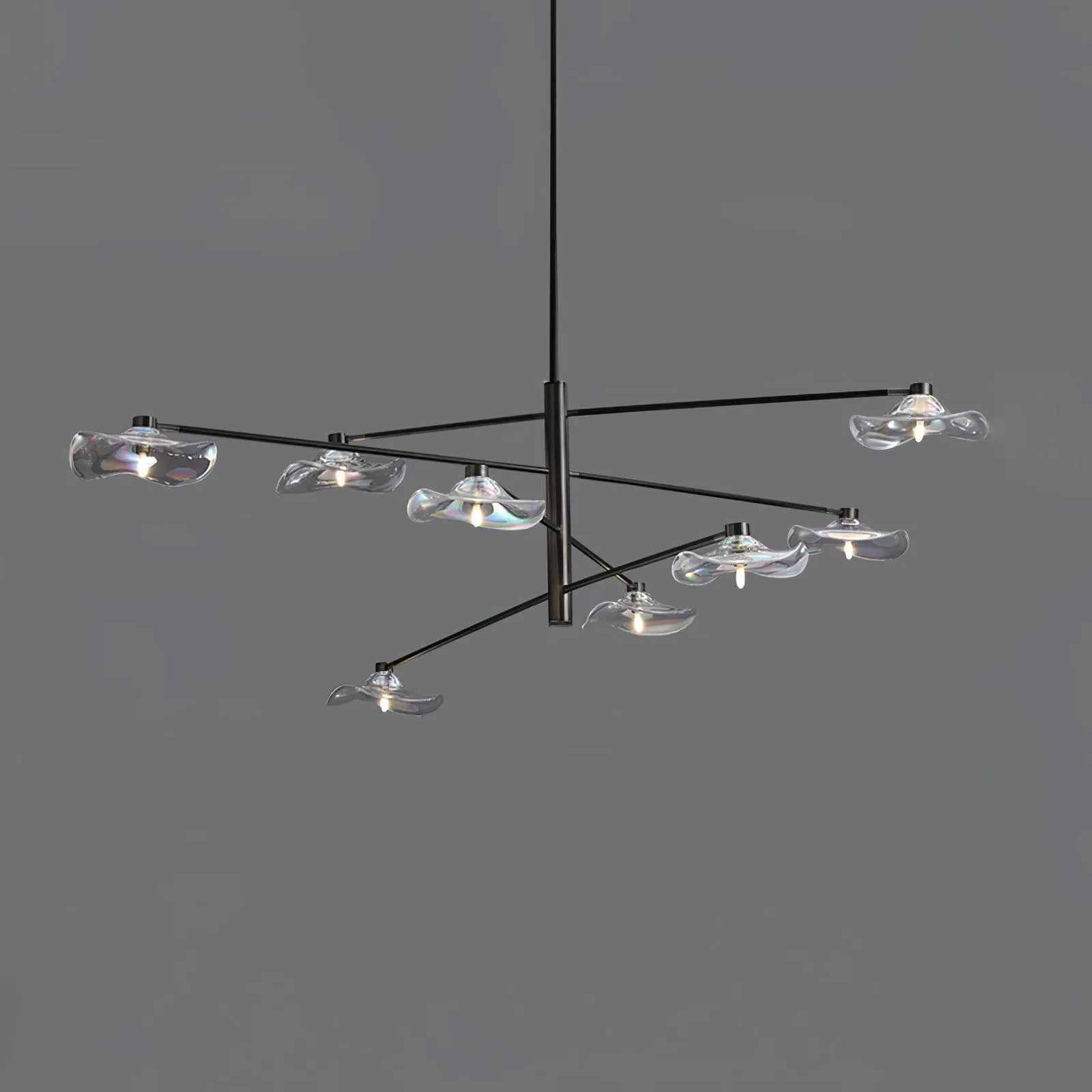 Lotus Leaves Glass Chandelier