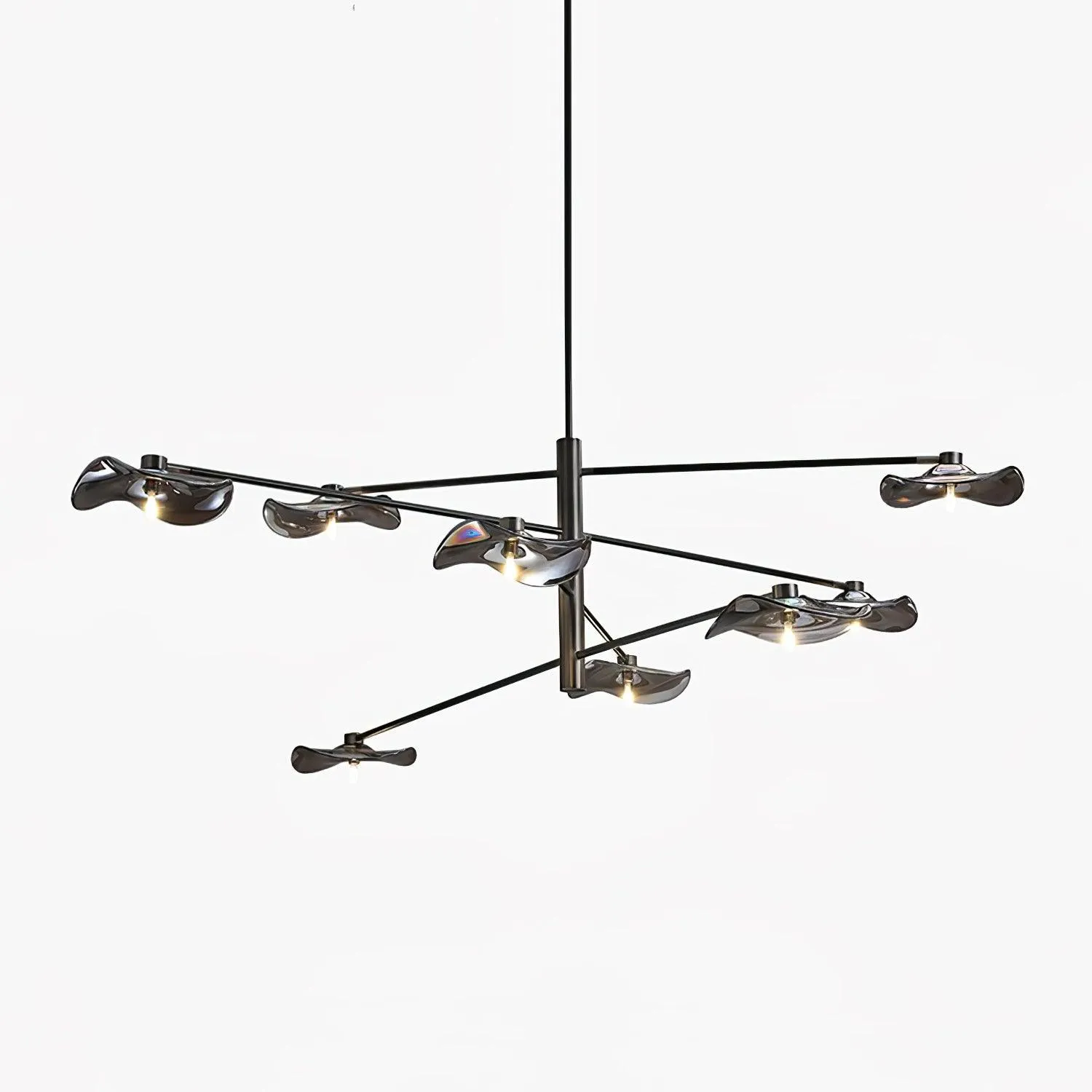 Lotus Leaves Glass Chandelier