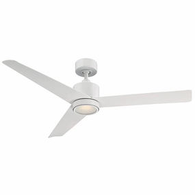 Lotus 54"Ceiling Fan Matte White Exterior Fans FANS limited time offer