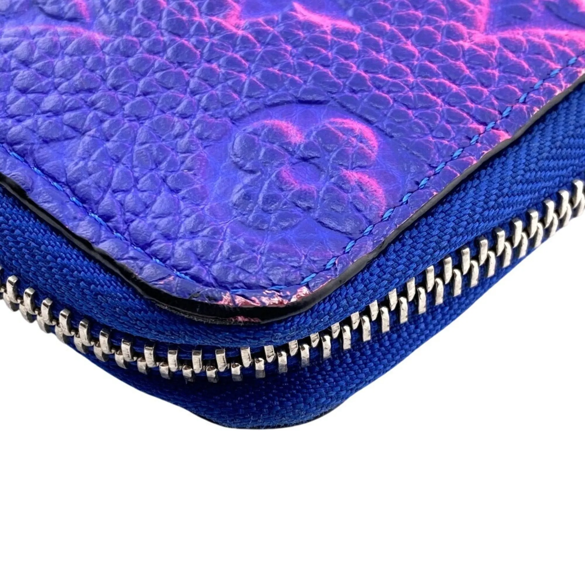 Louis Vuitton blue pink Monogram Long Wallet (Bi-Fold) (Pre-Owned)