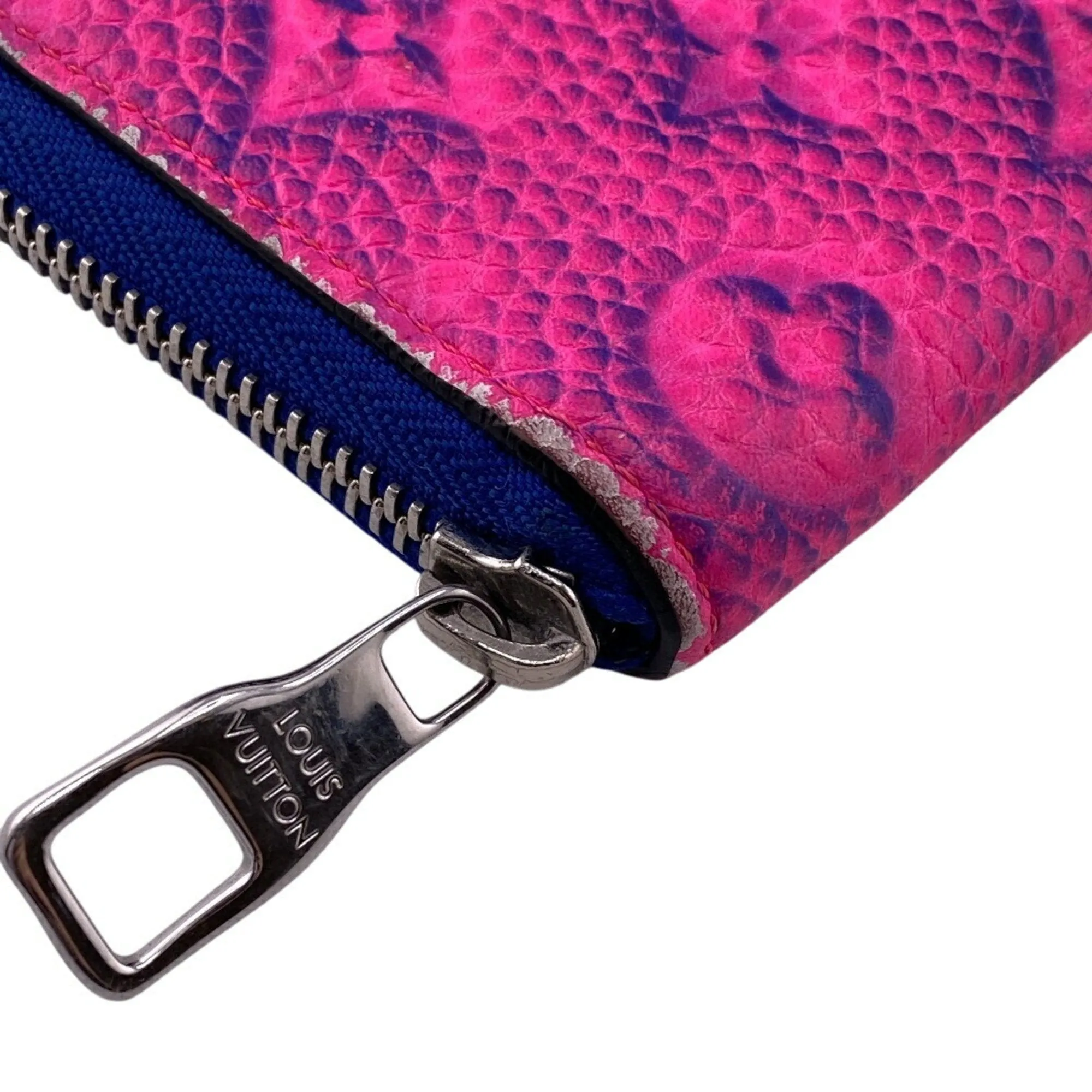Louis Vuitton blue pink Monogram Long Wallet (Bi-Fold) (Pre-Owned)