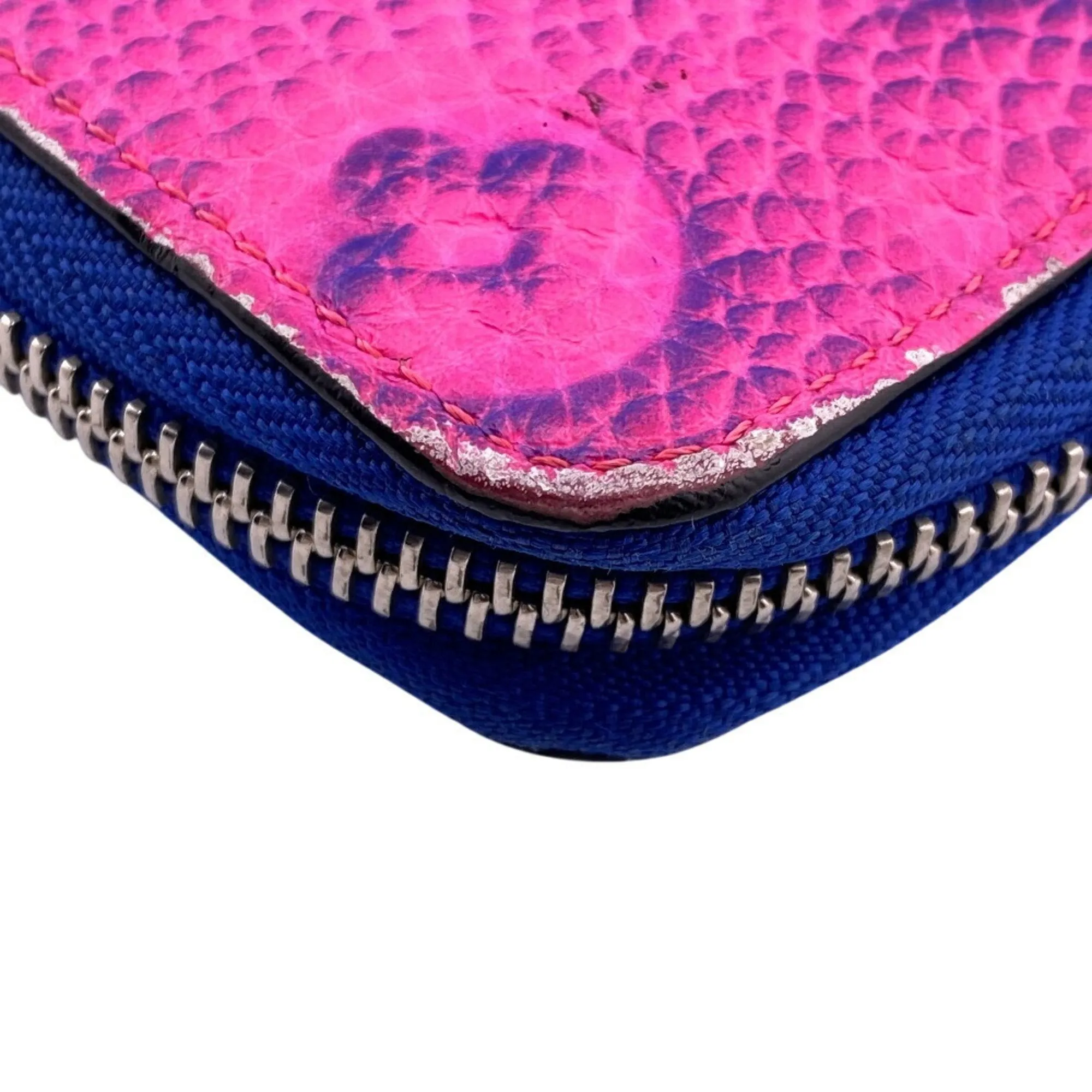Louis Vuitton blue pink Monogram Long Wallet (Bi-Fold) (Pre-Owned)