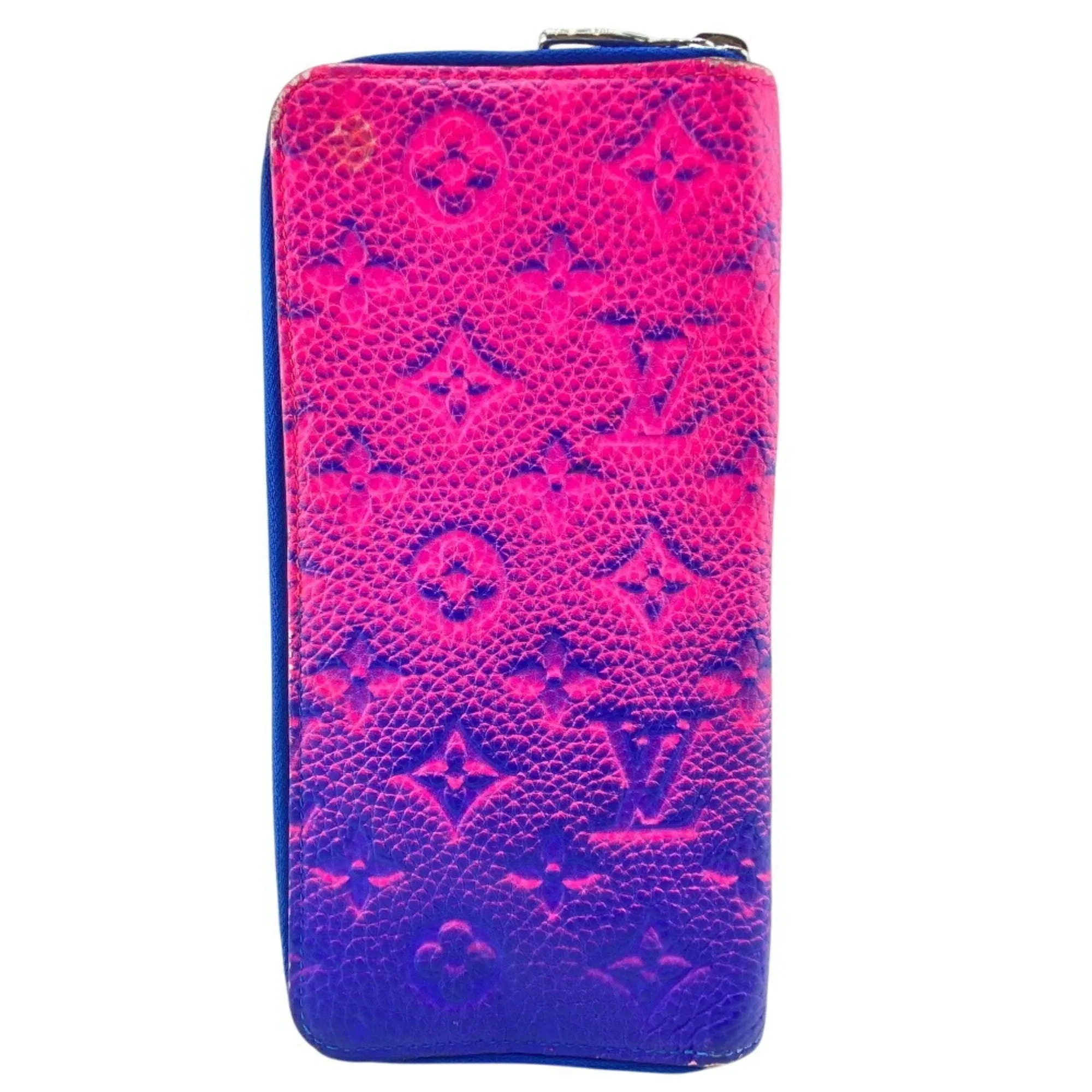 Louis Vuitton blue pink Monogram Long Wallet (Bi-Fold) (Pre-Owned)
