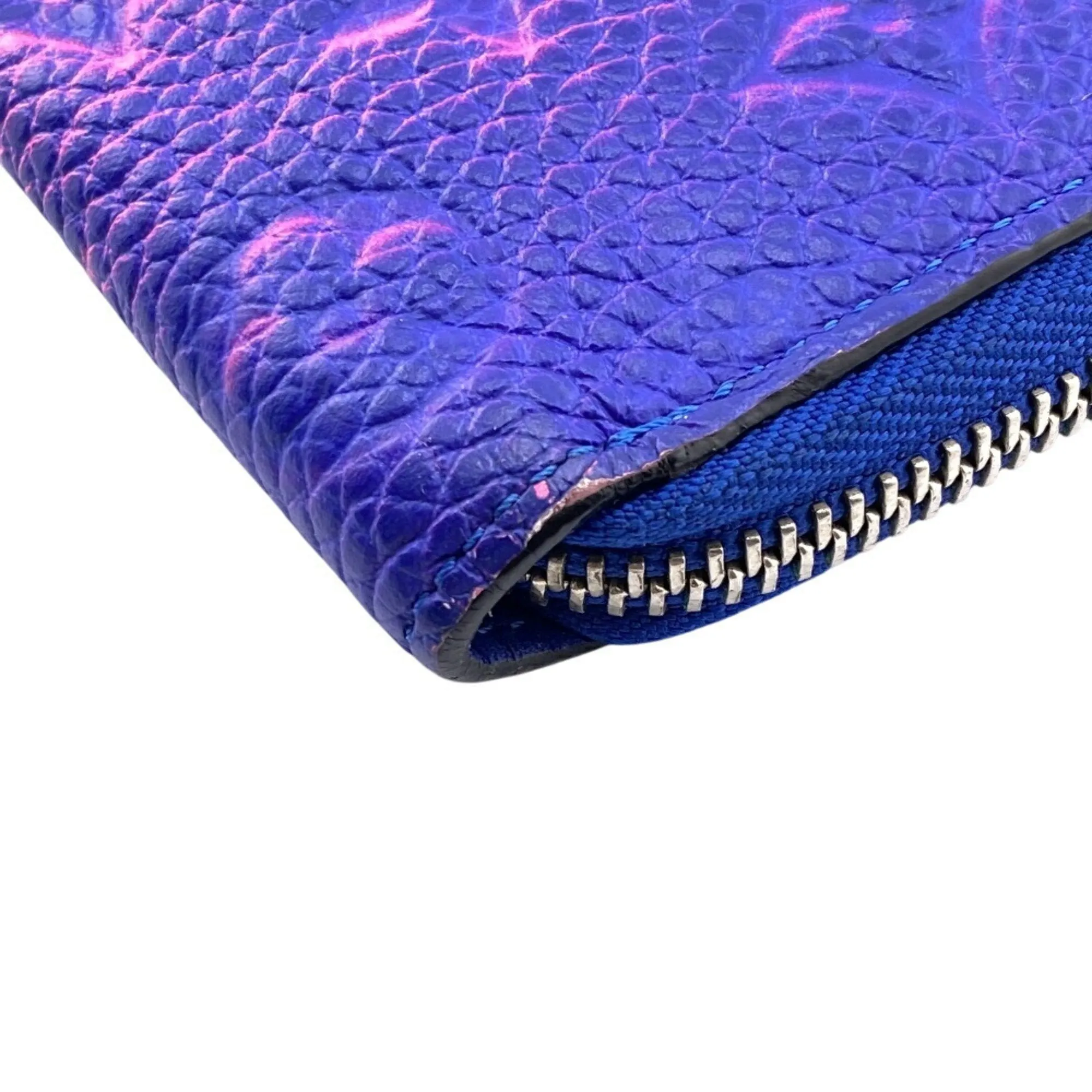 Louis Vuitton blue pink Monogram Long Wallet (Bi-Fold) (Pre-Owned)