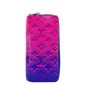 Louis Vuitton blue pink Monogram Long Wallet (Bi-Fold) (Pre-Owned)