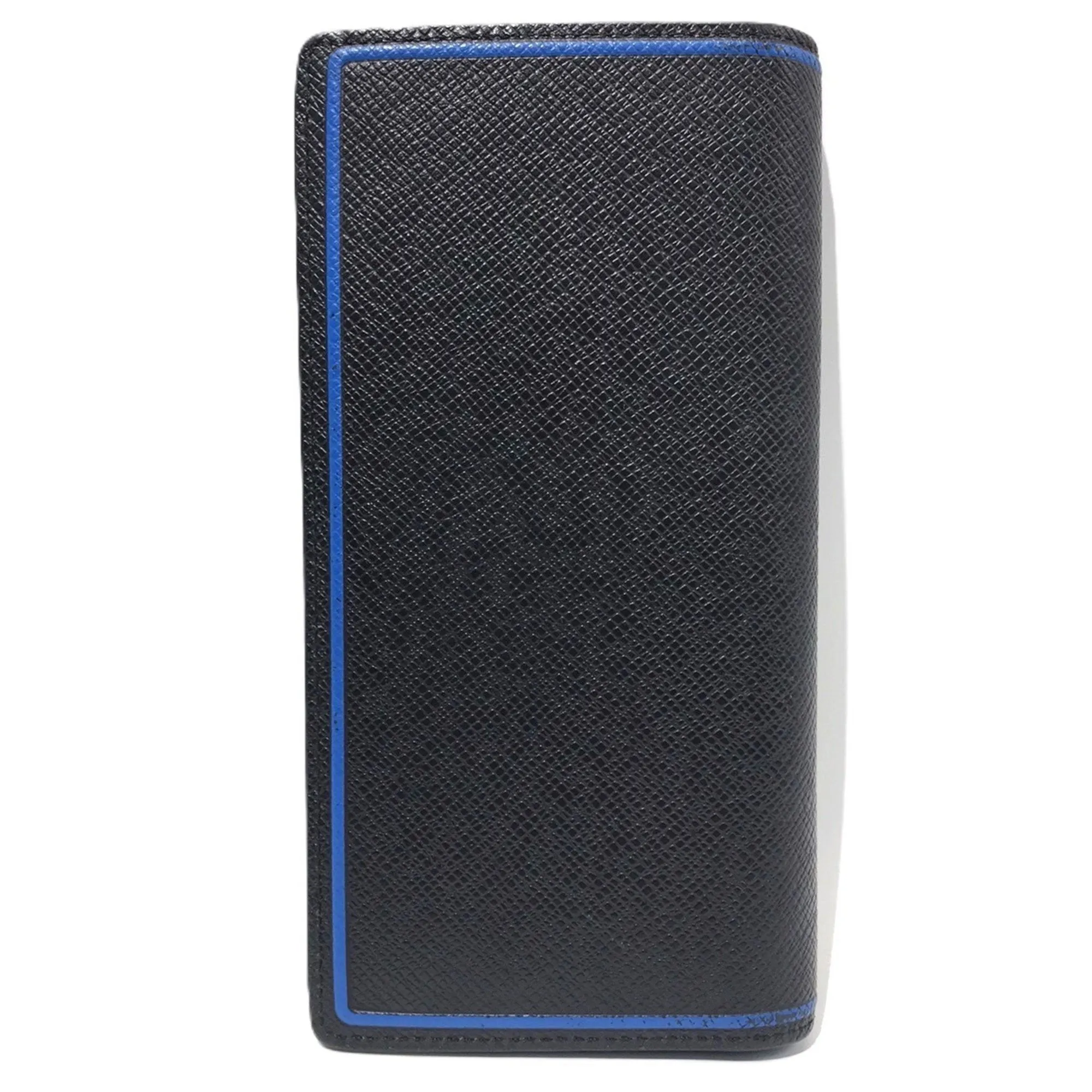 Louis Vuitton blue Taiga Leather Long Wallet (Bi-Fold) (Pre-Owned)