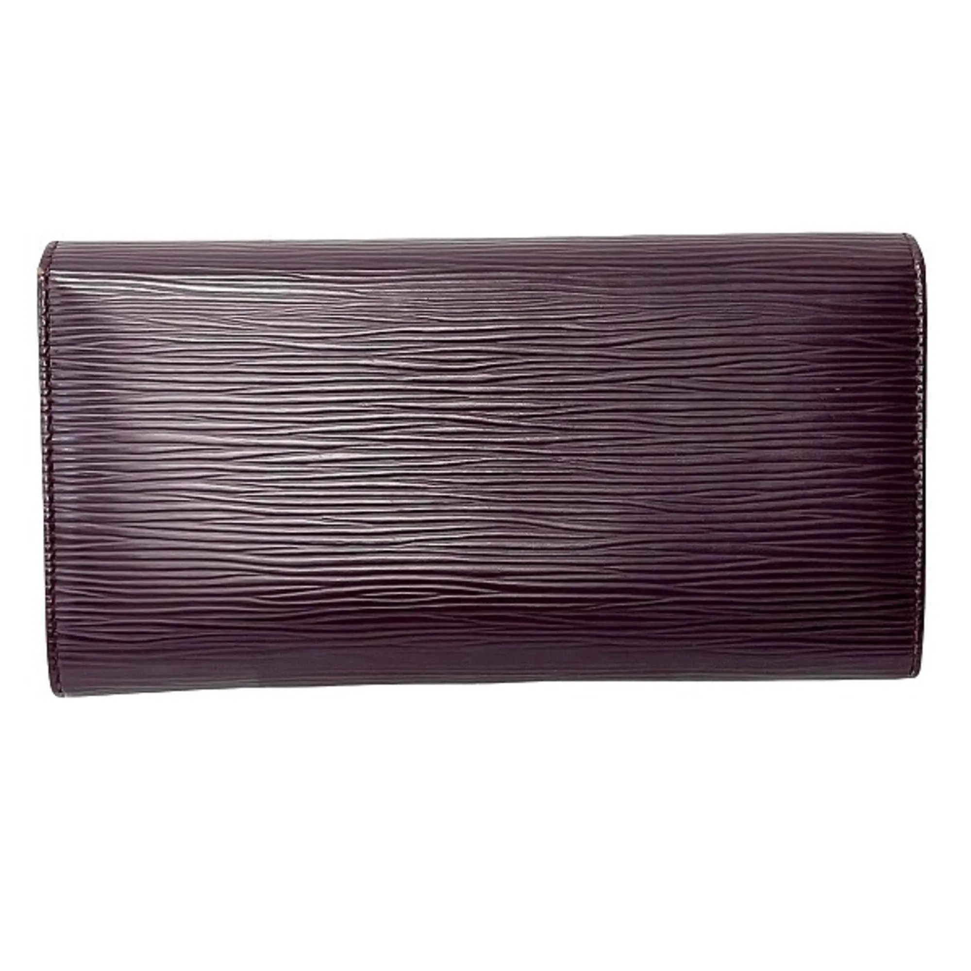Louis Vuitton Cassis Leather Long Wallet (Bi-Fold) (Pre-Owned)