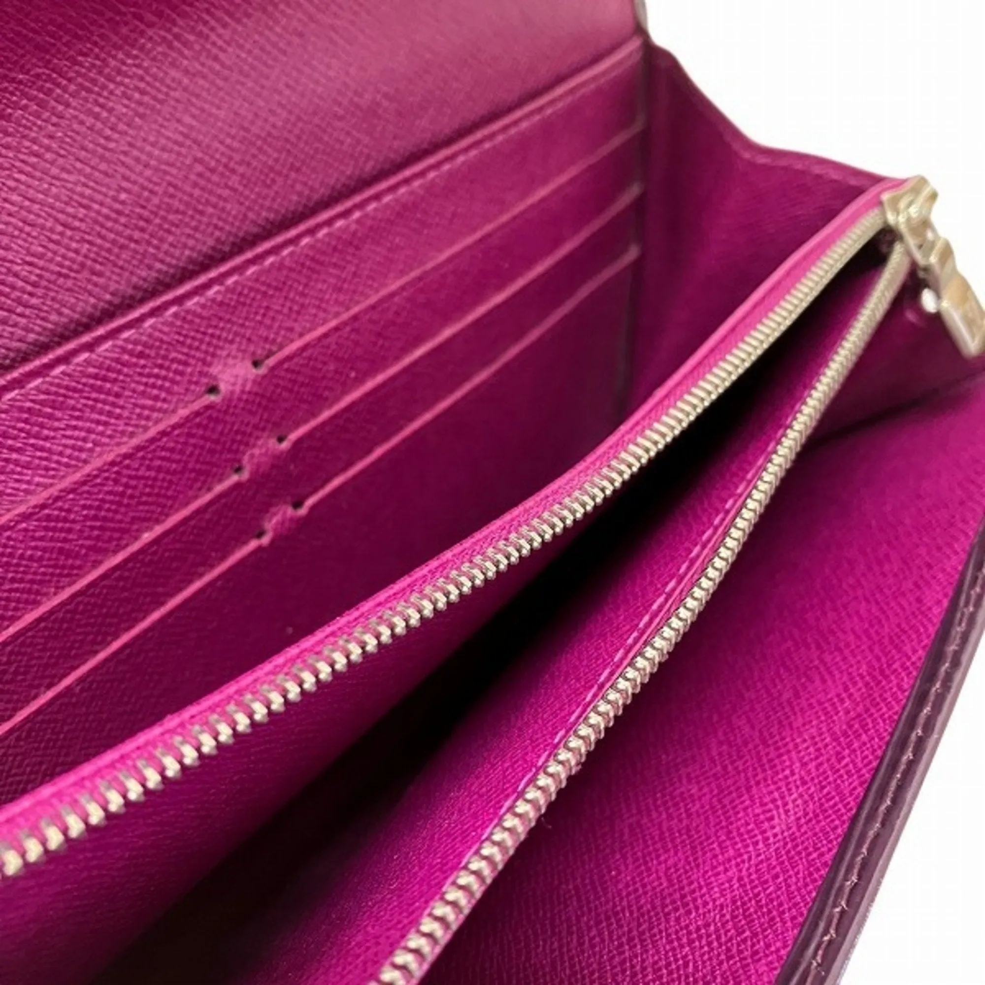 Louis Vuitton Cassis Leather Long Wallet (Bi-Fold) (Pre-Owned)