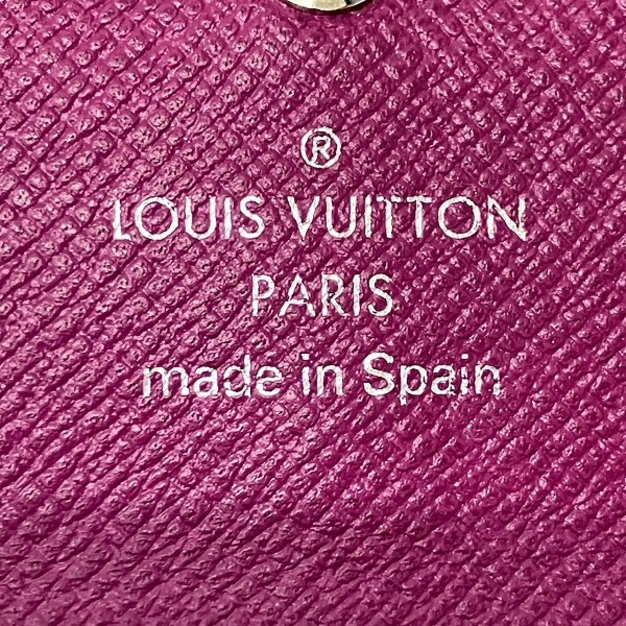 Louis Vuitton Cassis Leather Long Wallet (Bi-Fold) (Pre-Owned)