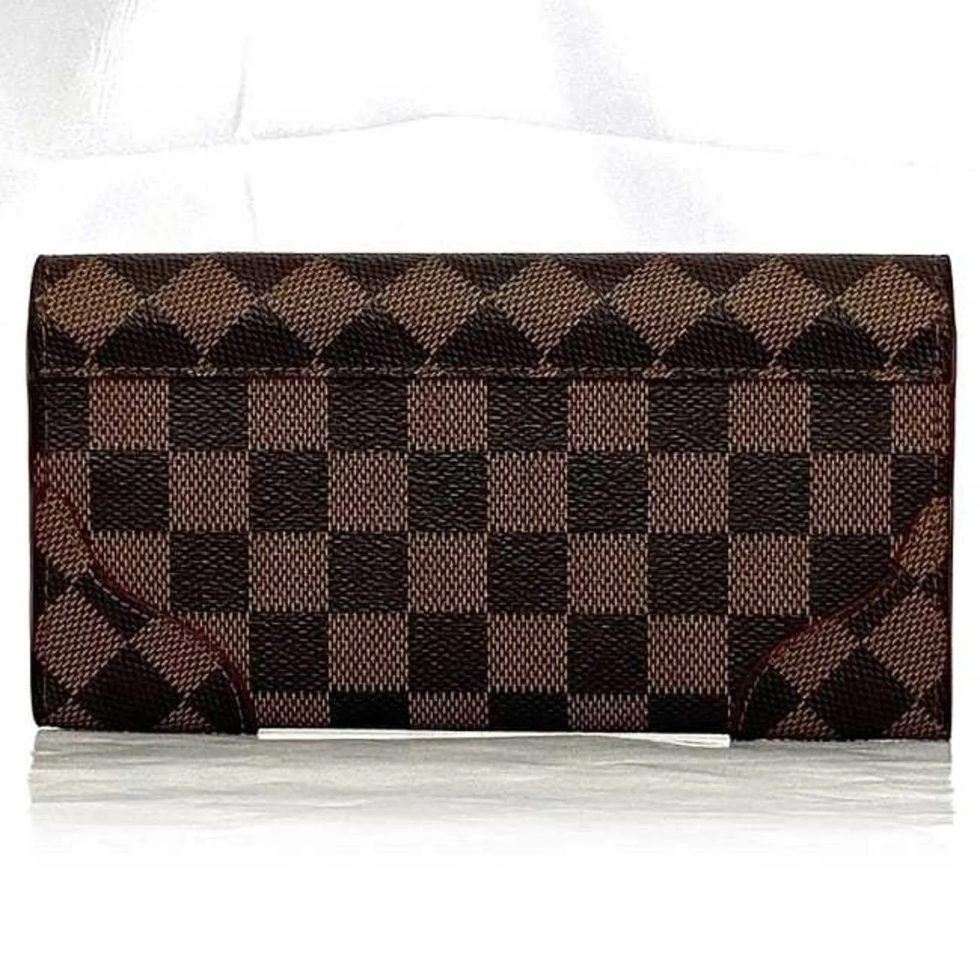 Louis Vuitton Cerise Damier Canvas Color Damier Canvas Long Wallet (Bi-Fold) (Pre-Owned)