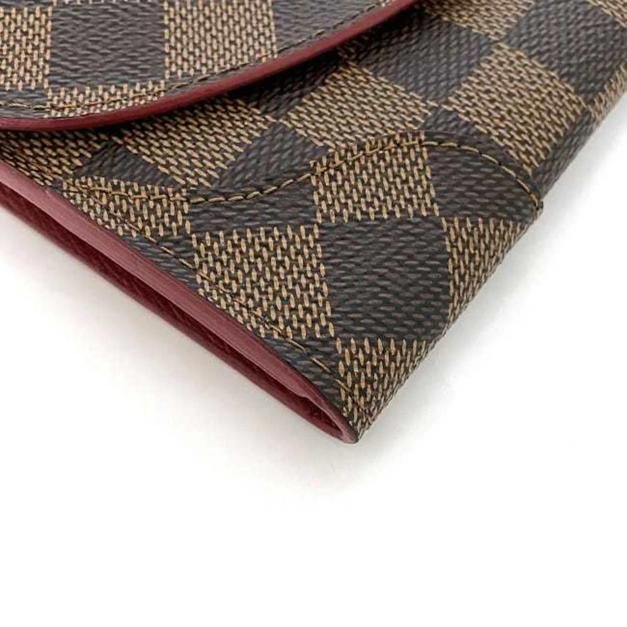 Louis Vuitton Cerise Damier Canvas Color Damier Canvas Long Wallet (Bi-Fold) (Pre-Owned)