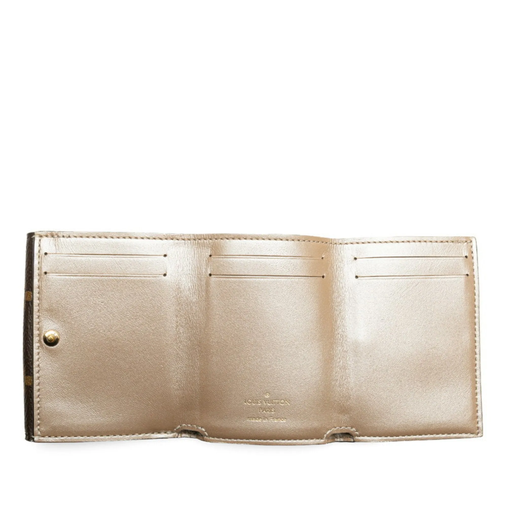 Louis Vuitton Champagne gold Pvc Leather Wallet (Bi-Fold) (Pre-Owned)