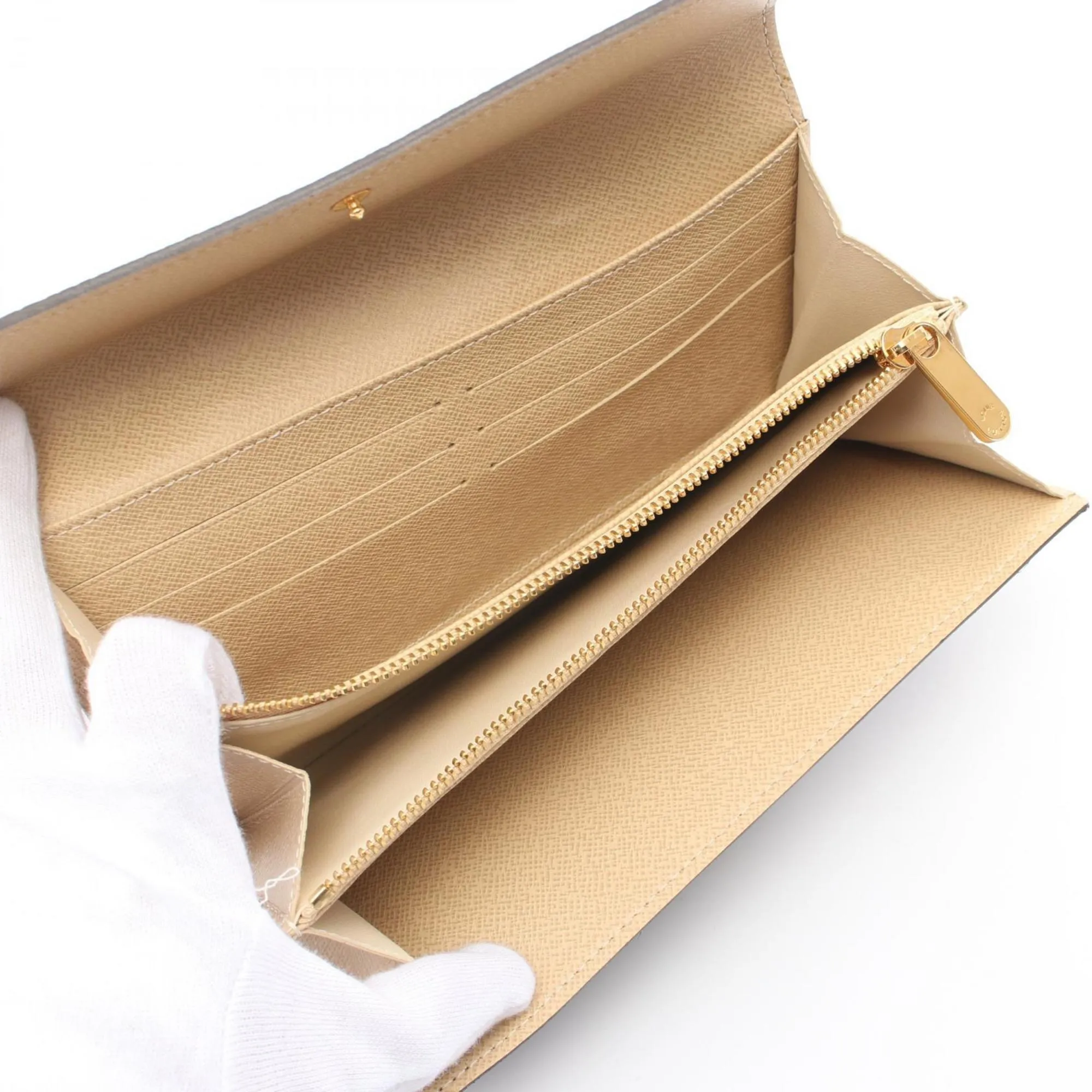 Louis Vuitton Coated Canvas Long Wallet (Bi-Fold) (Pre-Owned)