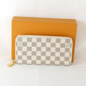 Louis Vuitton Damier Azur Damier Azur Long Wallet (Bi-Fold) (Pre-Owned)
