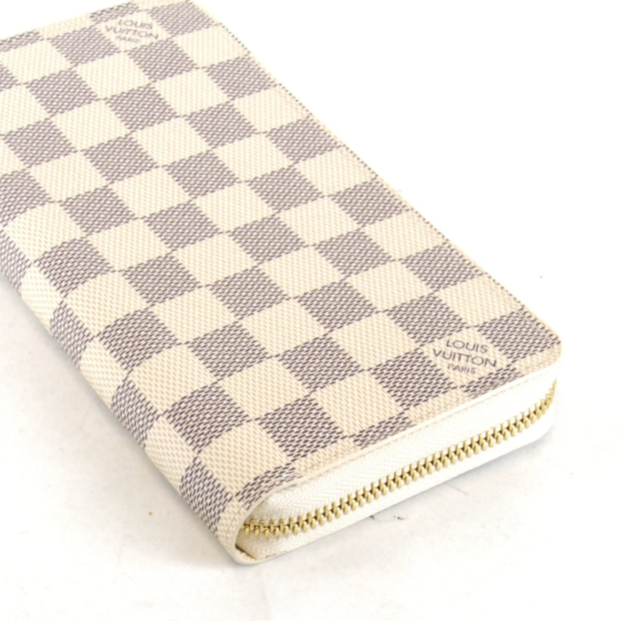 Louis Vuitton Damier Azur Damier Azur Long Wallet (Bi-Fold) (Pre-Owned)
