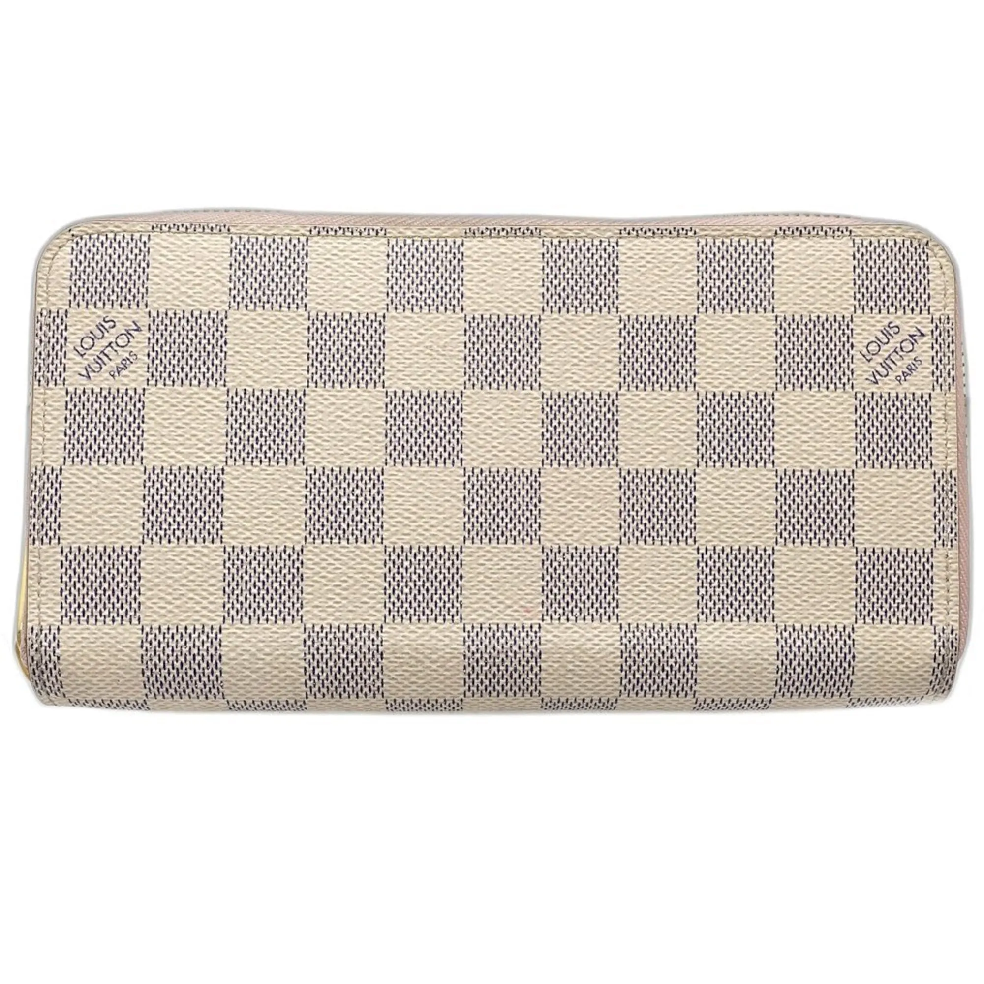 Louis Vuitton Damier Azur Damier Azur Rose Ballerine Damier Azur Long Wallet (Bi-Fold) (Pre-Owned)