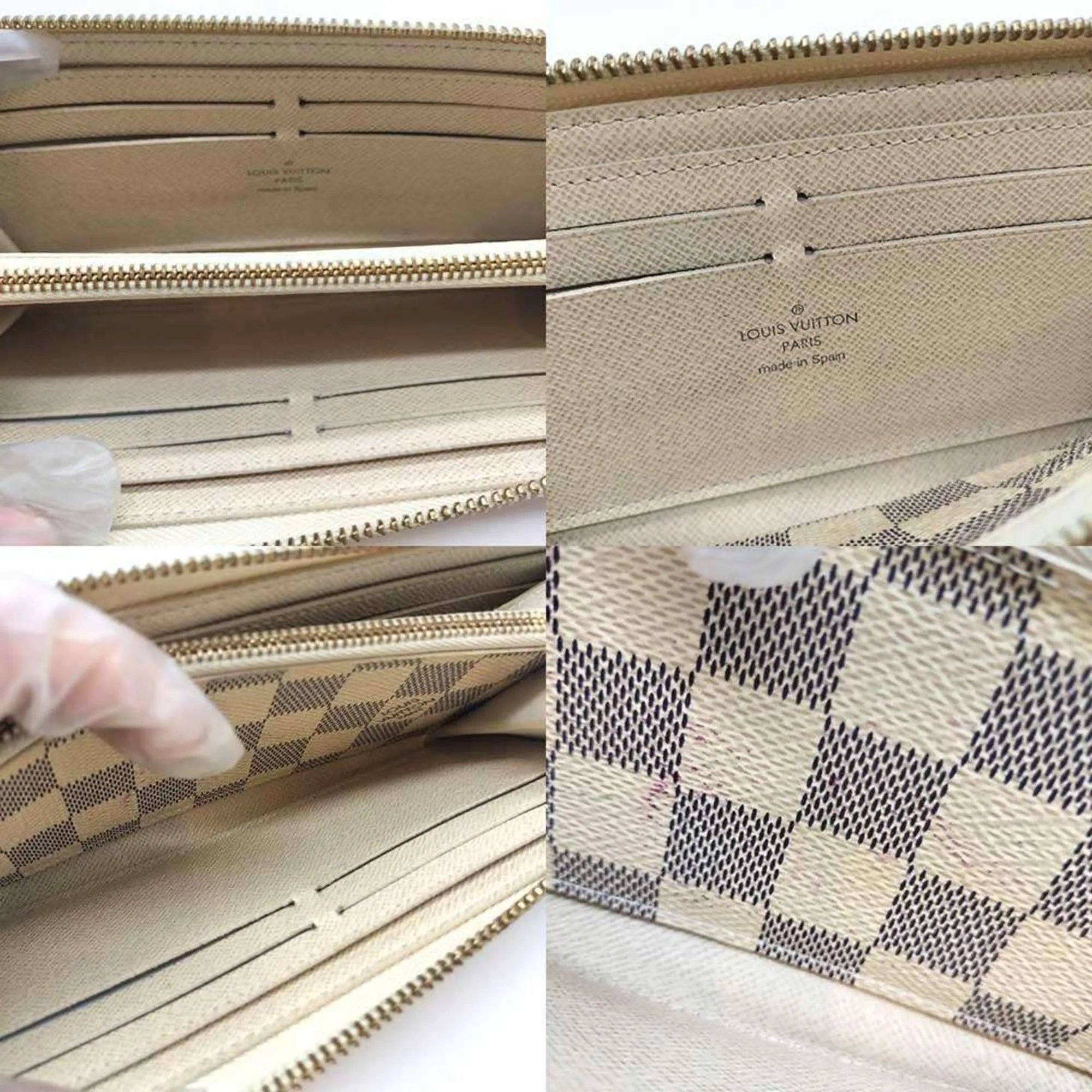 Louis Vuitton Damier Azur Long Wallet (Bi-Fold) (Pre-Owned)
