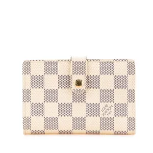 Louis Vuitton Damier Azur Pvc Leather Wallet (Bi-Fold) (Pre-Owned)