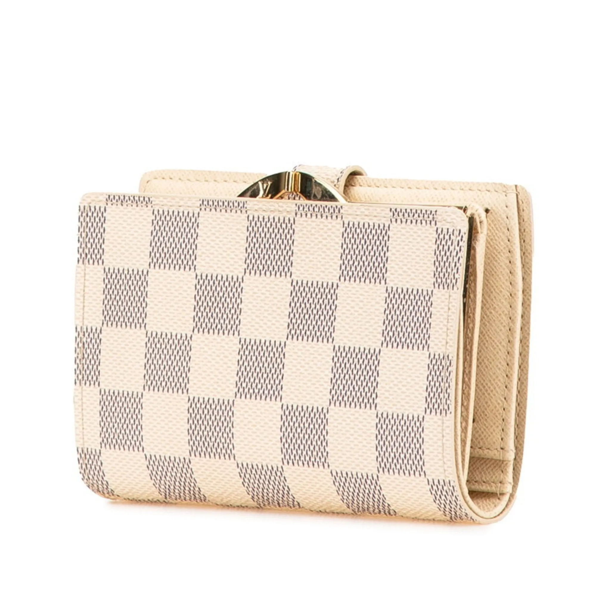 Louis Vuitton Damier Azur Pvc Leather Wallet (Bi-Fold) (Pre-Owned)