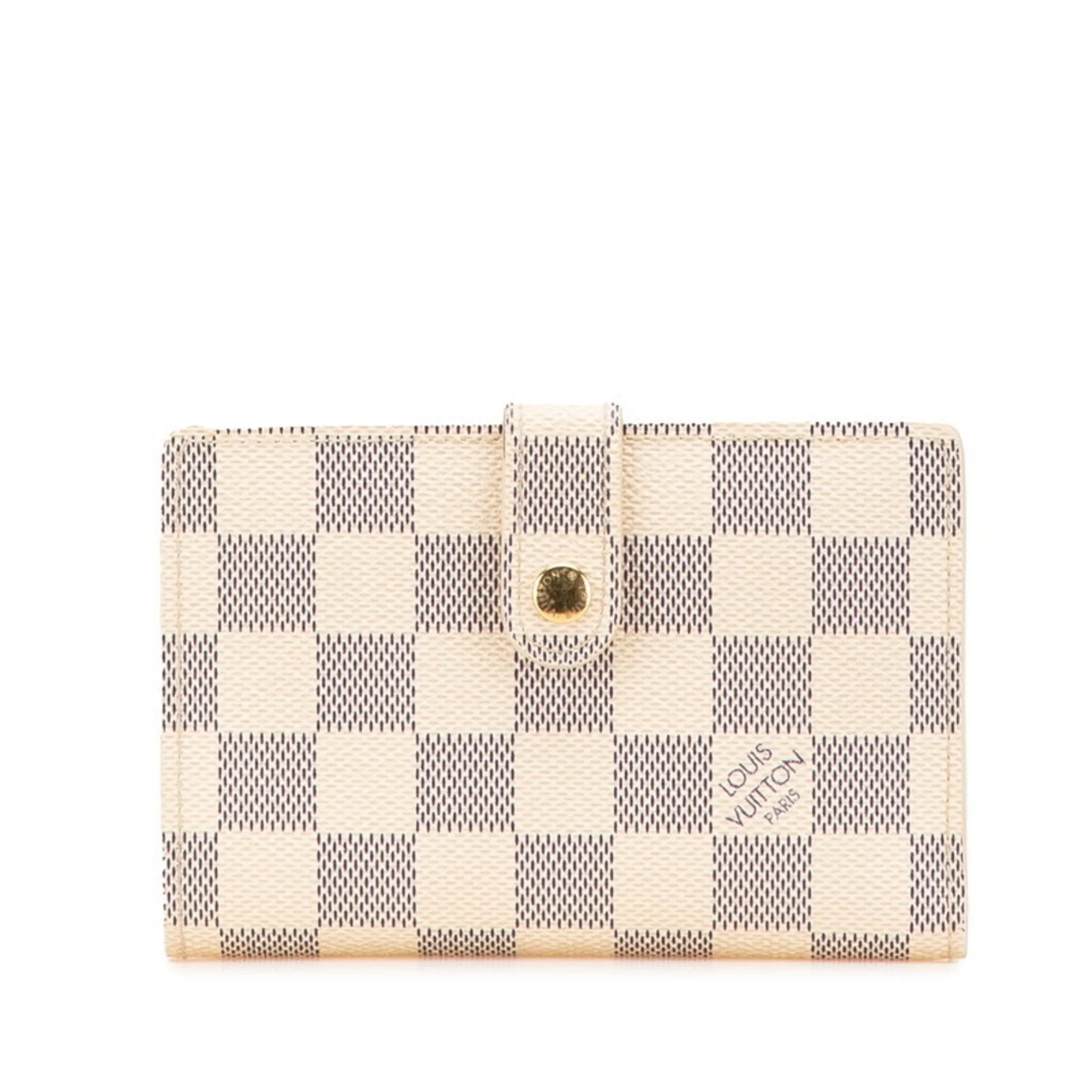 Louis Vuitton Damier Azur Pvc Leather Wallet (Bi-Fold) (Pre-Owned)