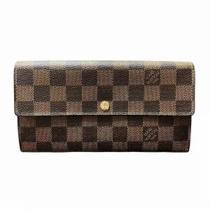 Louis Vuitton Damier Canvas Damier Canvas Long Wallet (Bi-Fold) (Pre-Owned)