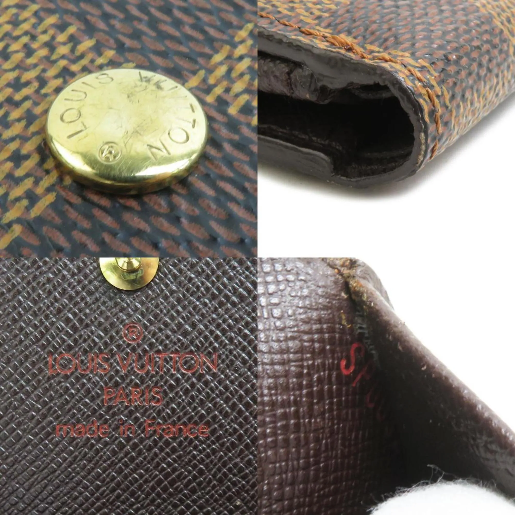 Louis Vuitton Damier Canvas Damier Canvas Wallet (Tri-Fold) (Pre-Owned)