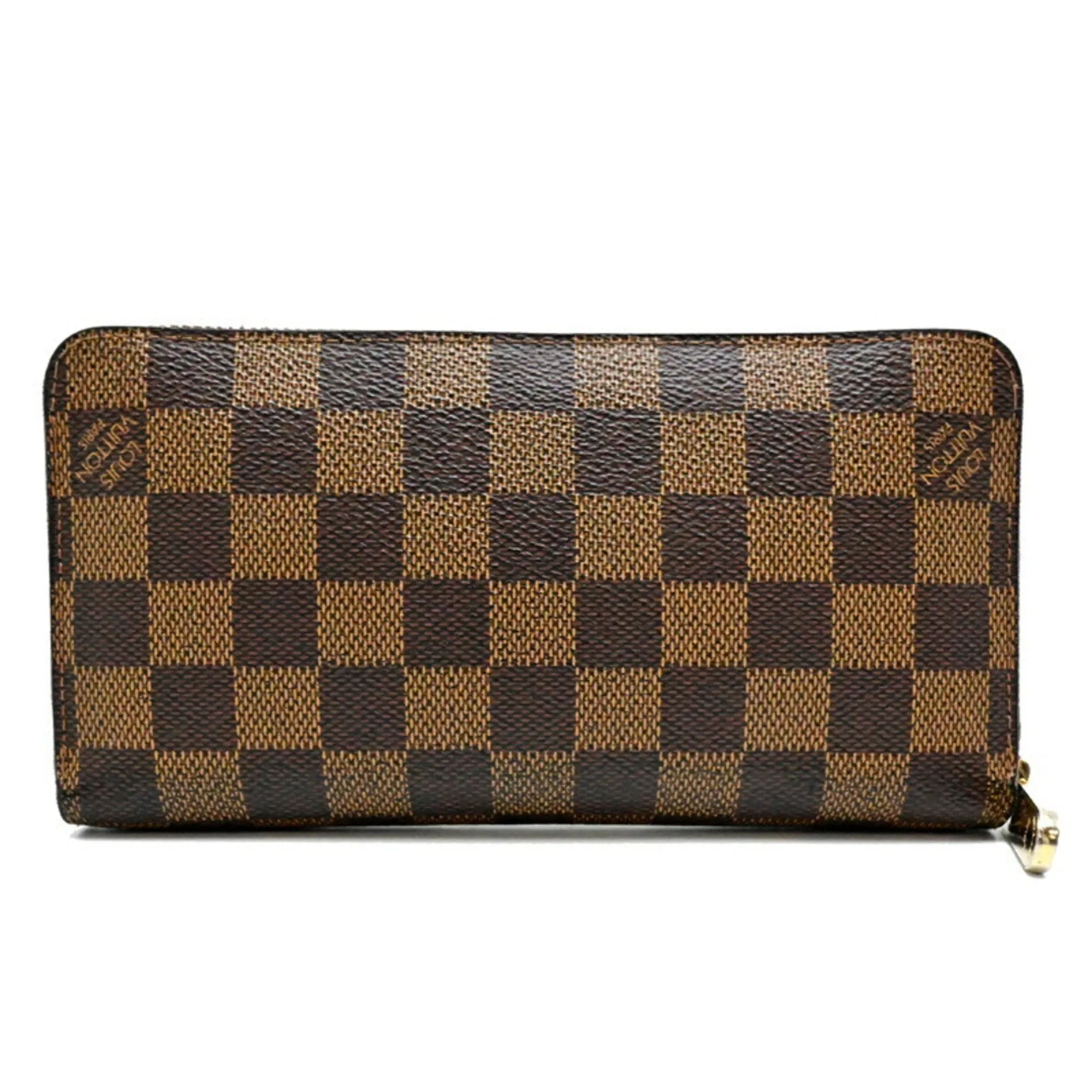 Louis Vuitton Damier Canvas Ebene Damier Canvas Long Wallet (Bi-Fold) (Pre-Owned)