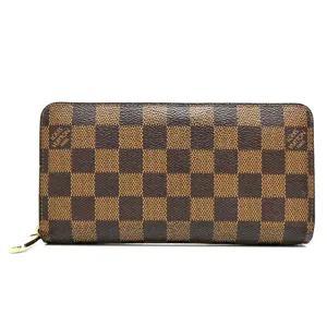 Louis Vuitton Damier Canvas Ebene Damier Canvas Long Wallet (Bi-Fold) (Pre-Owned)