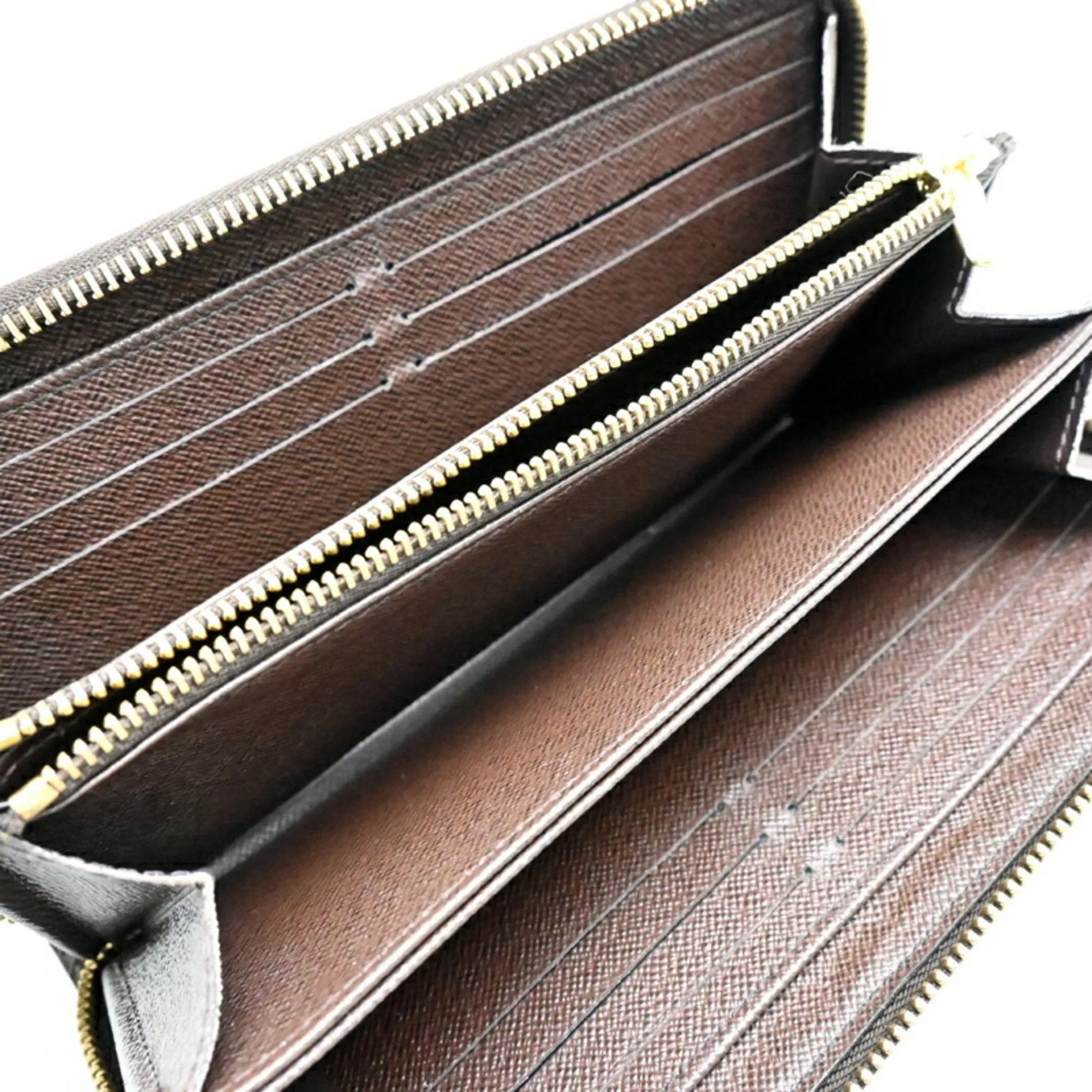 Louis Vuitton Damier Canvas Ebene Damier Canvas Long Wallet (Bi-Fold) (Pre-Owned)