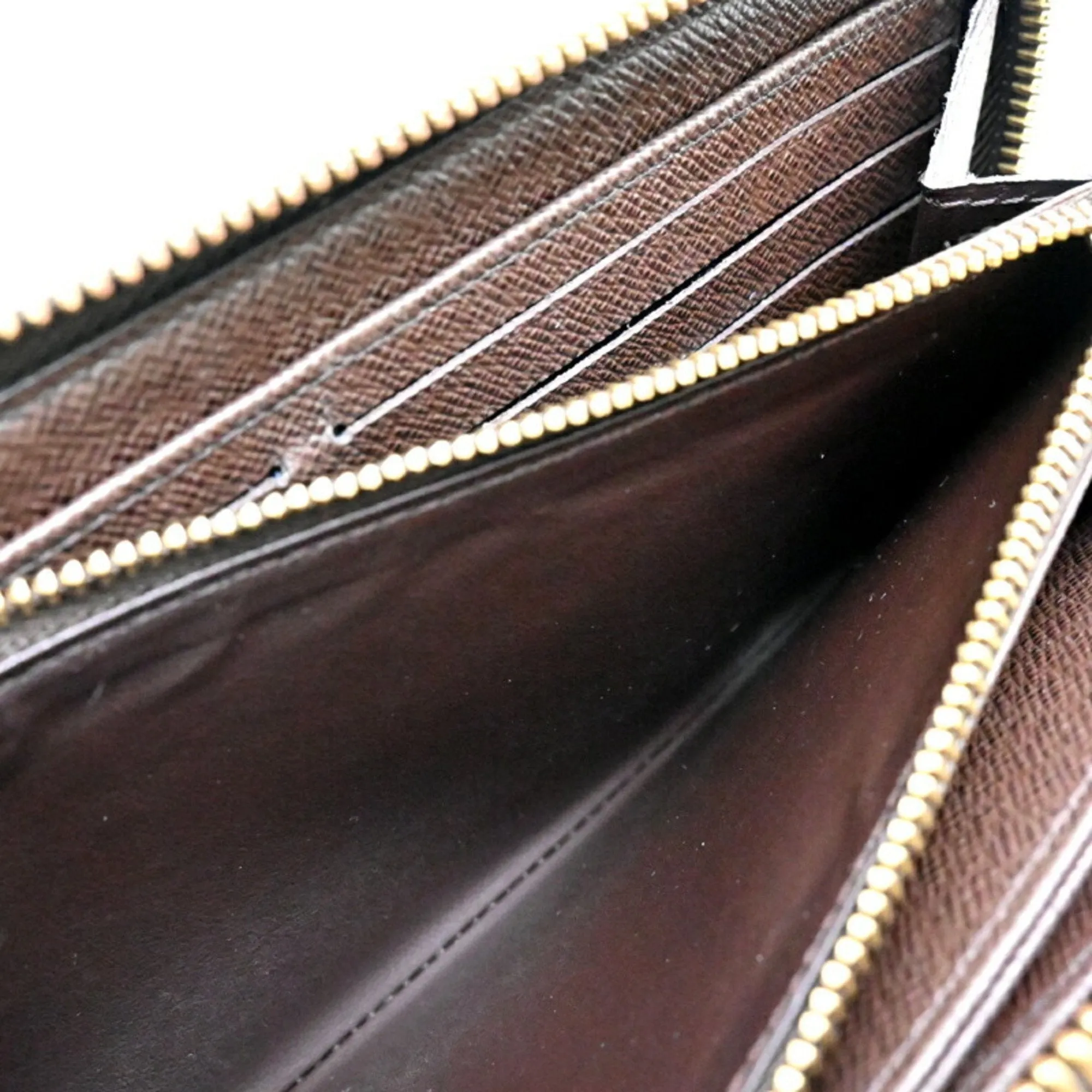 Louis Vuitton Damier Canvas Ebene Damier Canvas Long Wallet (Bi-Fold) (Pre-Owned)