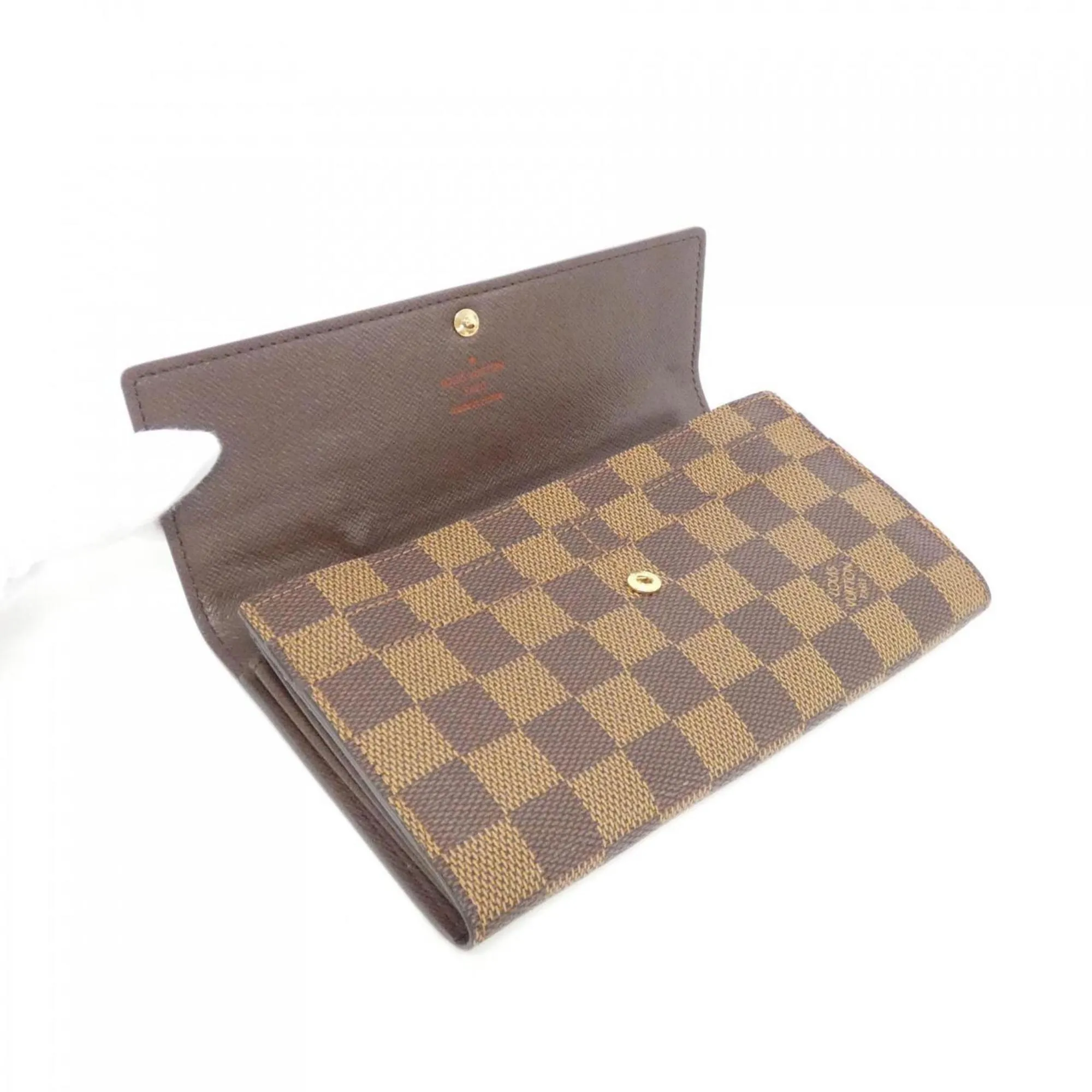 Louis Vuitton Damier Coated Canvas Long Wallet (Bi-Fold) (Pre-Owned)