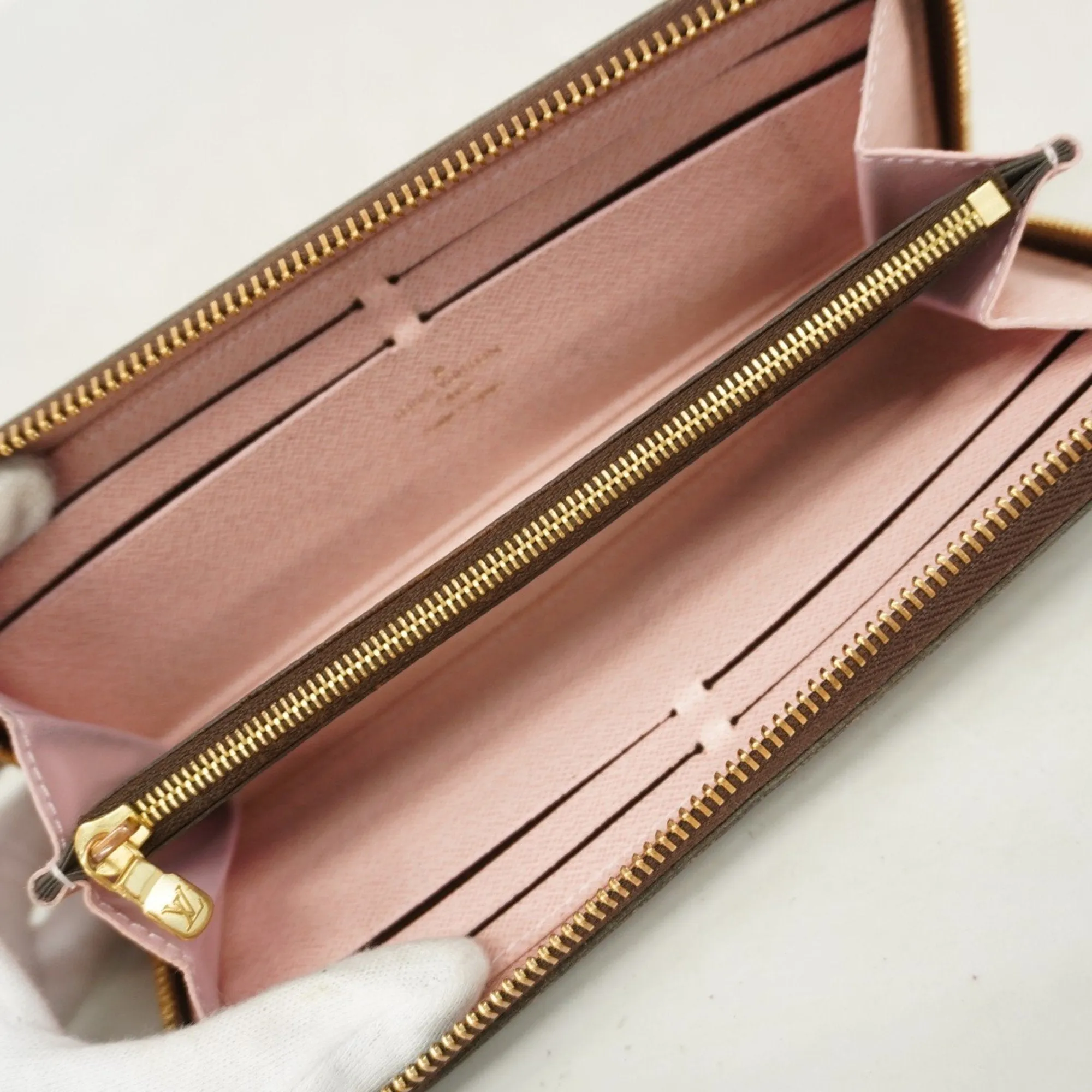 Louis Vuitton Ebene Rose Ballerine Long Wallet (Bi-Fold) (Pre-Owned)