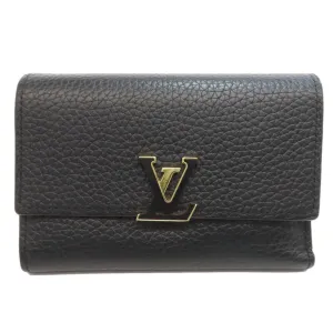 Louis Vuitton Hot pink Noir Leather Wallet (Bi-Fold) (Pre-Owned)