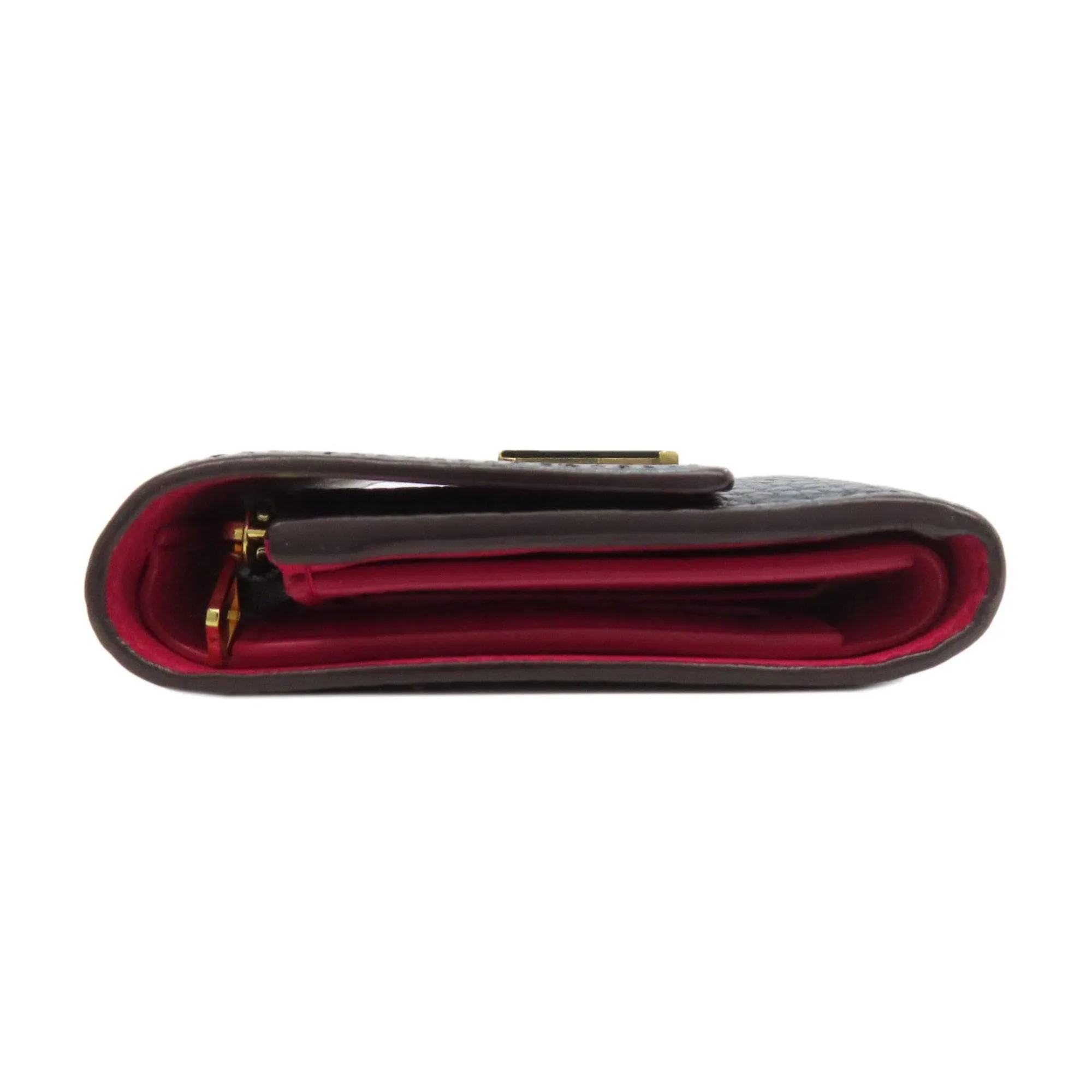Louis Vuitton Hot pink Noir Leather Wallet (Bi-Fold) (Pre-Owned)