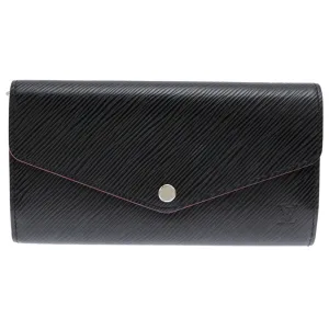 Louis Vuitton Hot pink Noir pink Epi Leather Long Wallet (Bi-Fold) (Pre-Owned)