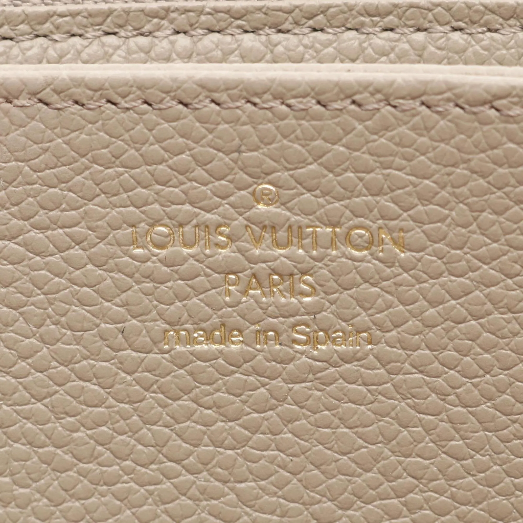 Louis Vuitton ivory Monogram Empreinte Leather Long Wallet (Bi-Fold) (Pre-Owned)