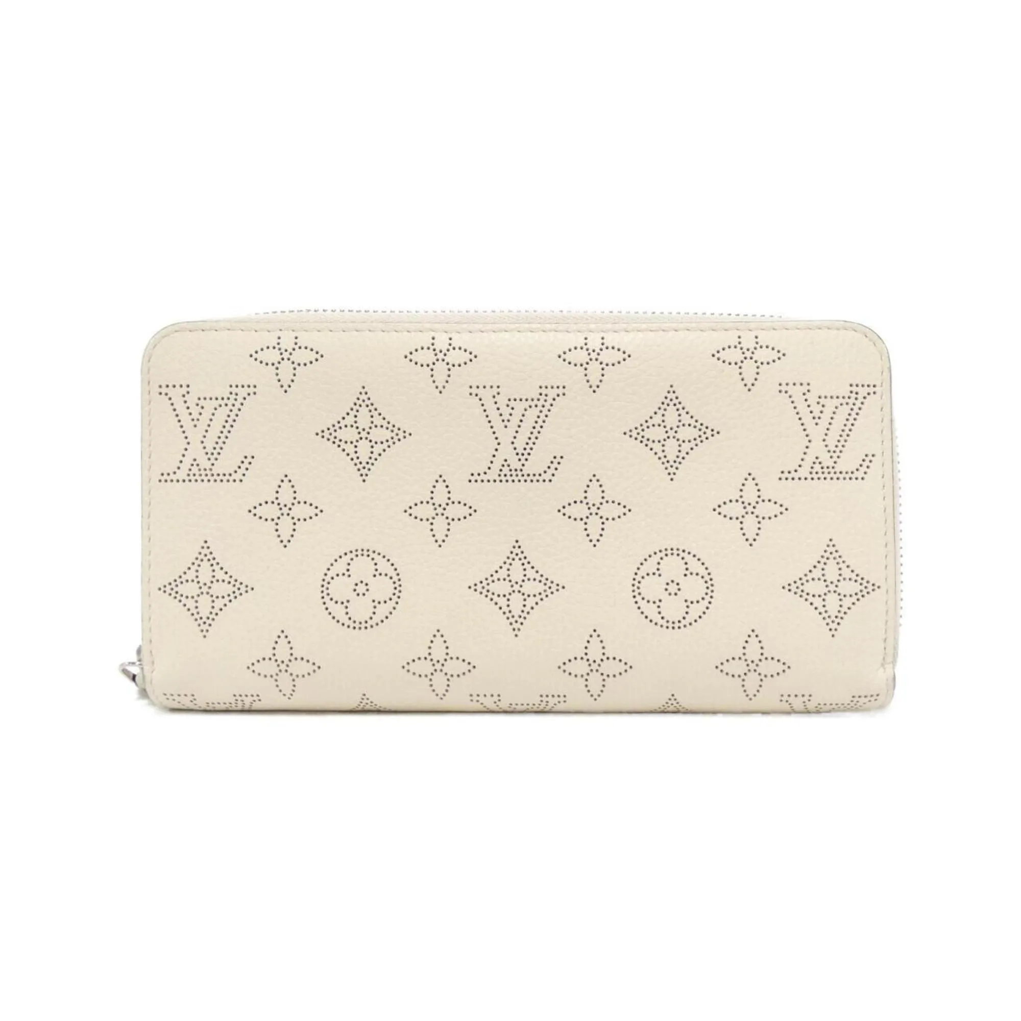 Louis Vuitton Lv ivory Mahina Leather Long Wallet (Bi-Fold) (Pre-Owned)
