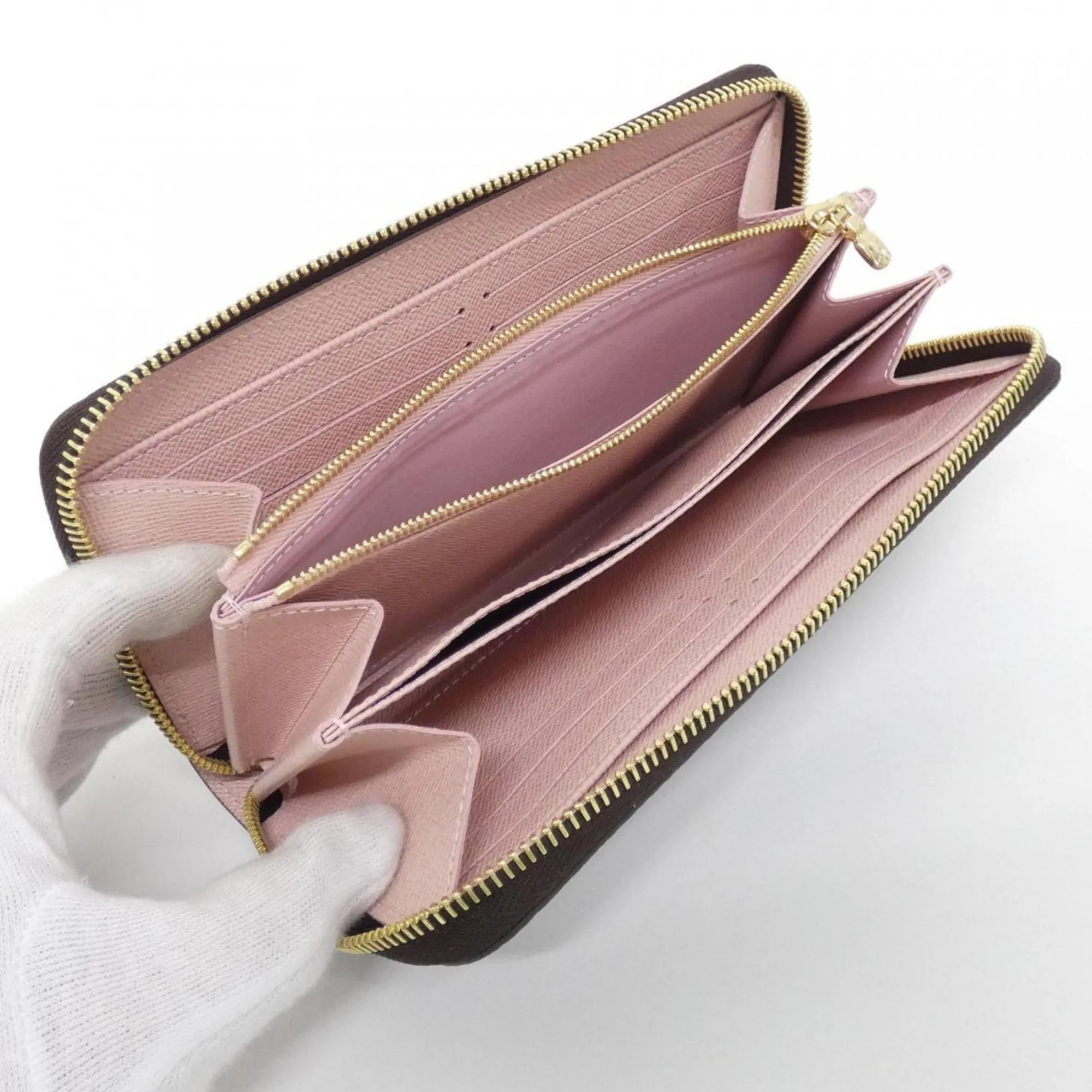 Louis Vuitton Marron Monogram Rose Ballerine Monogram Long Wallet (Bi-Fold) (Pre-Owned)