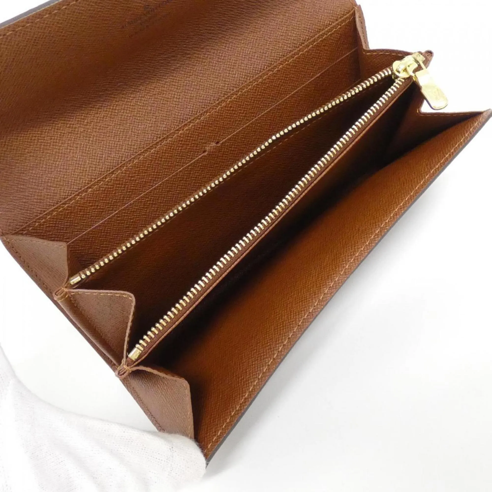 Louis Vuitton Monogram Coated Canvas Long Wallet (Bi-Fold) (Pre-Owned)