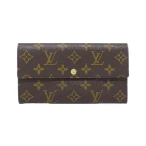 Louis Vuitton Monogram Coated Canvas Long Wallet (Bi-Fold) (Pre-Owned)