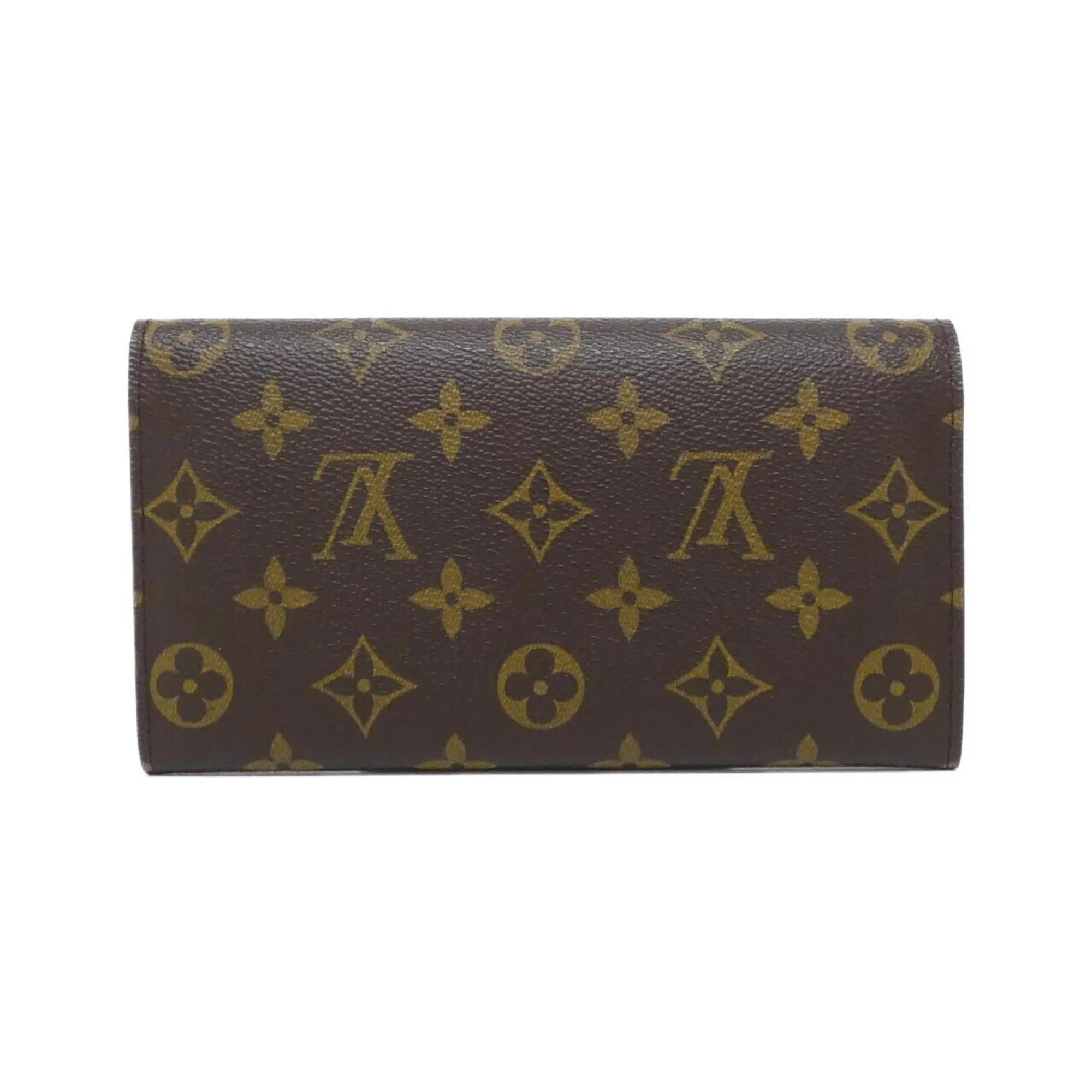 Louis Vuitton Monogram Coated Canvas Long Wallet (Bi-Fold) (Pre-Owned)