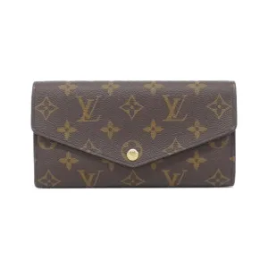 Louis Vuitton Monogram Coquelicots Marron Coated Canvas Long Wallet (Bi-Fold) (Pre-Owned)