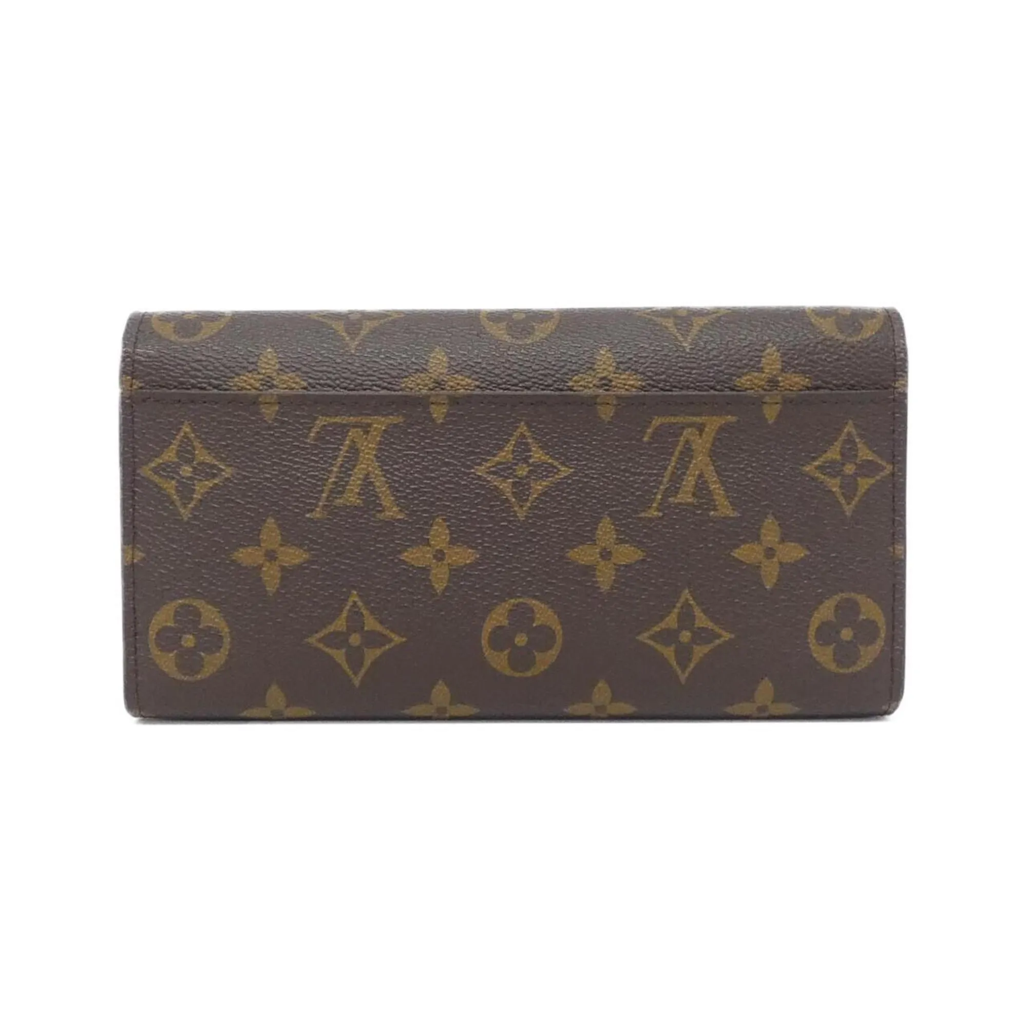 Louis Vuitton Monogram Coquelicots Marron Coated Canvas Long Wallet (Bi-Fold) (Pre-Owned)